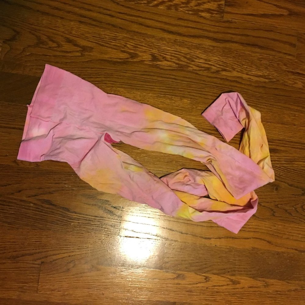 Pink and Yellow Tie-Dye Leggings - 3 for $5
